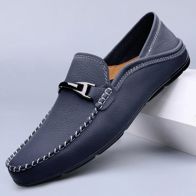 Torsino Leather Slip-On Loafers