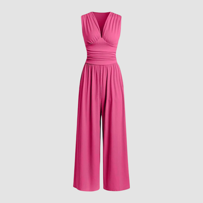 Women's Wide-Leg Casual Day Wear Jumpsuit