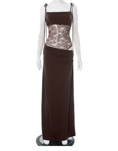 Women's Lace Formal Evening Maxi Dress