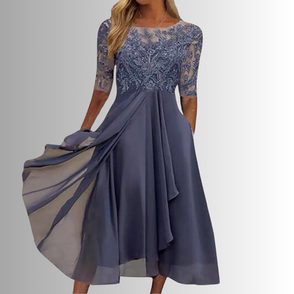 Women's Lace Bodycon Midi Dress
