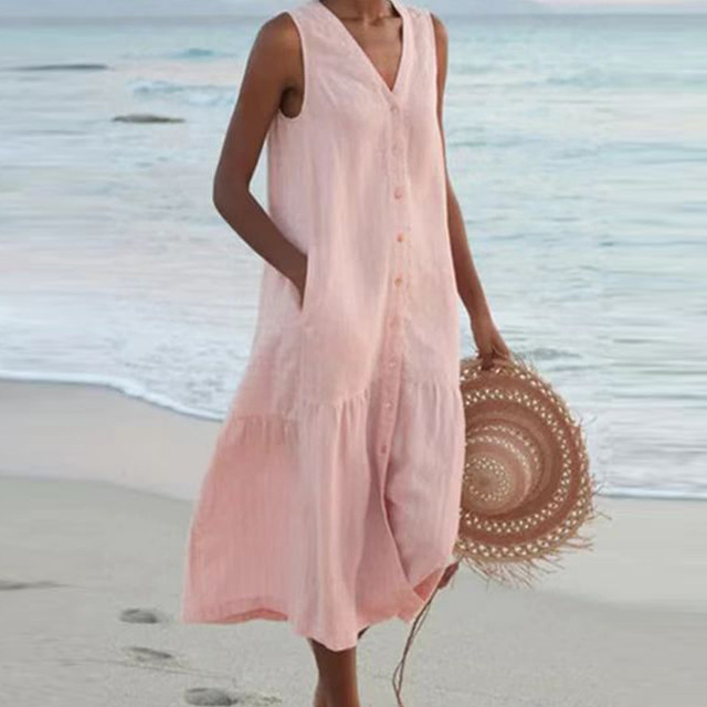 Women's Sleeveless Day-to-Night Midi Dress