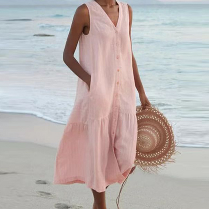 Women's Sleeveless Day-to-Night Midi Dress