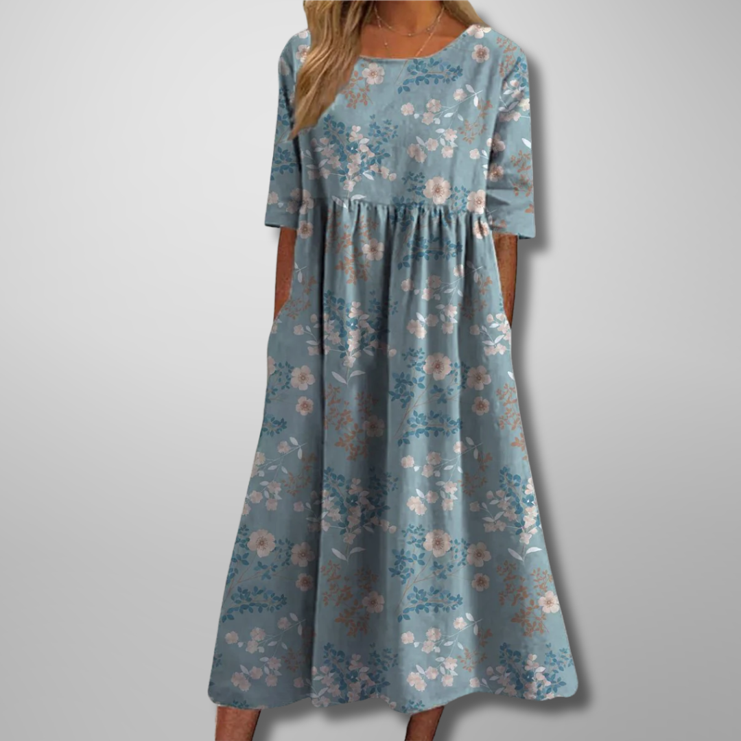 Women's Floral Print Midi Dress