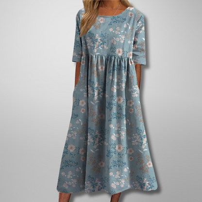 Women's Floral Print Midi Dress