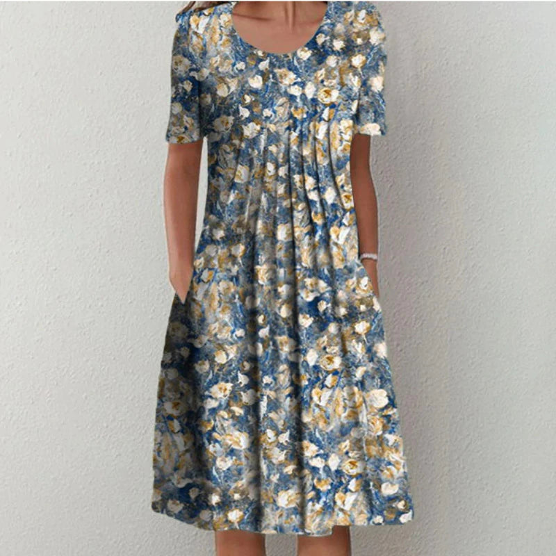 Women's Floral Casual Everyday Midi Dress