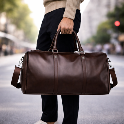 Rivano Full-Grain Leather Duffle Bag