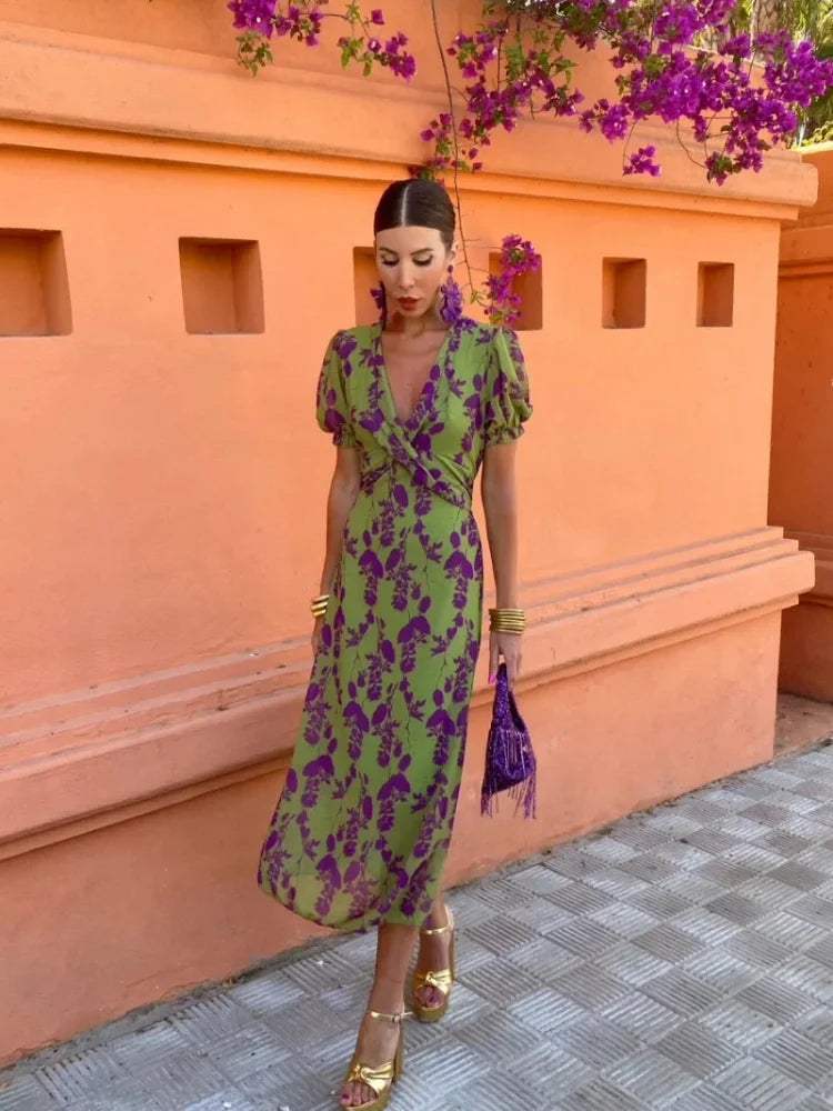Women's Flowy Summer Midi Dress
