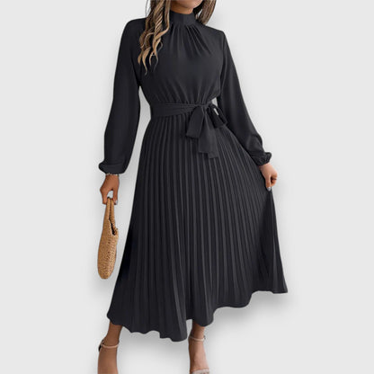 Women's Pleated Wedding Guest Midi Dress
