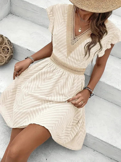 Women's Sweetheart Neckline Summer Midi Dress