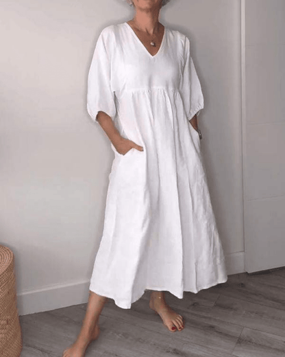 Women's V-Neck Summer Maxi Dress