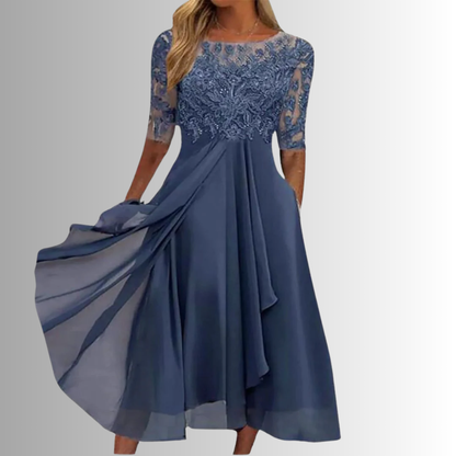 Women's Lace Bodycon Midi Dress