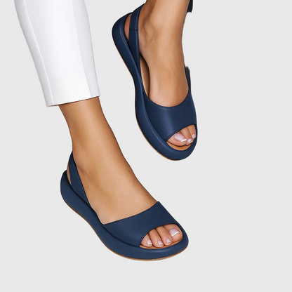 Women's Open Toe Slip-On Flat Sandals