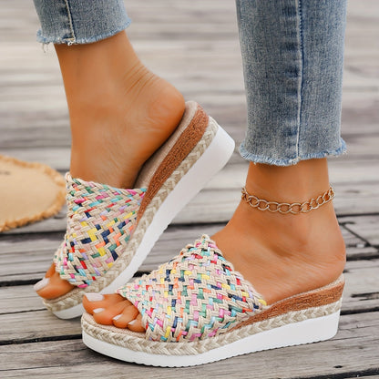 Women's Woven Wedge Sandals