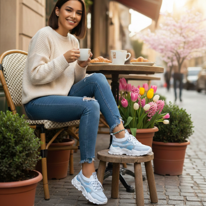 Women's Breathable Mesh Walking Sneakers