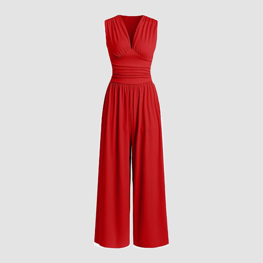 Women's Wide-Leg Casual Day Wear Jumpsuit