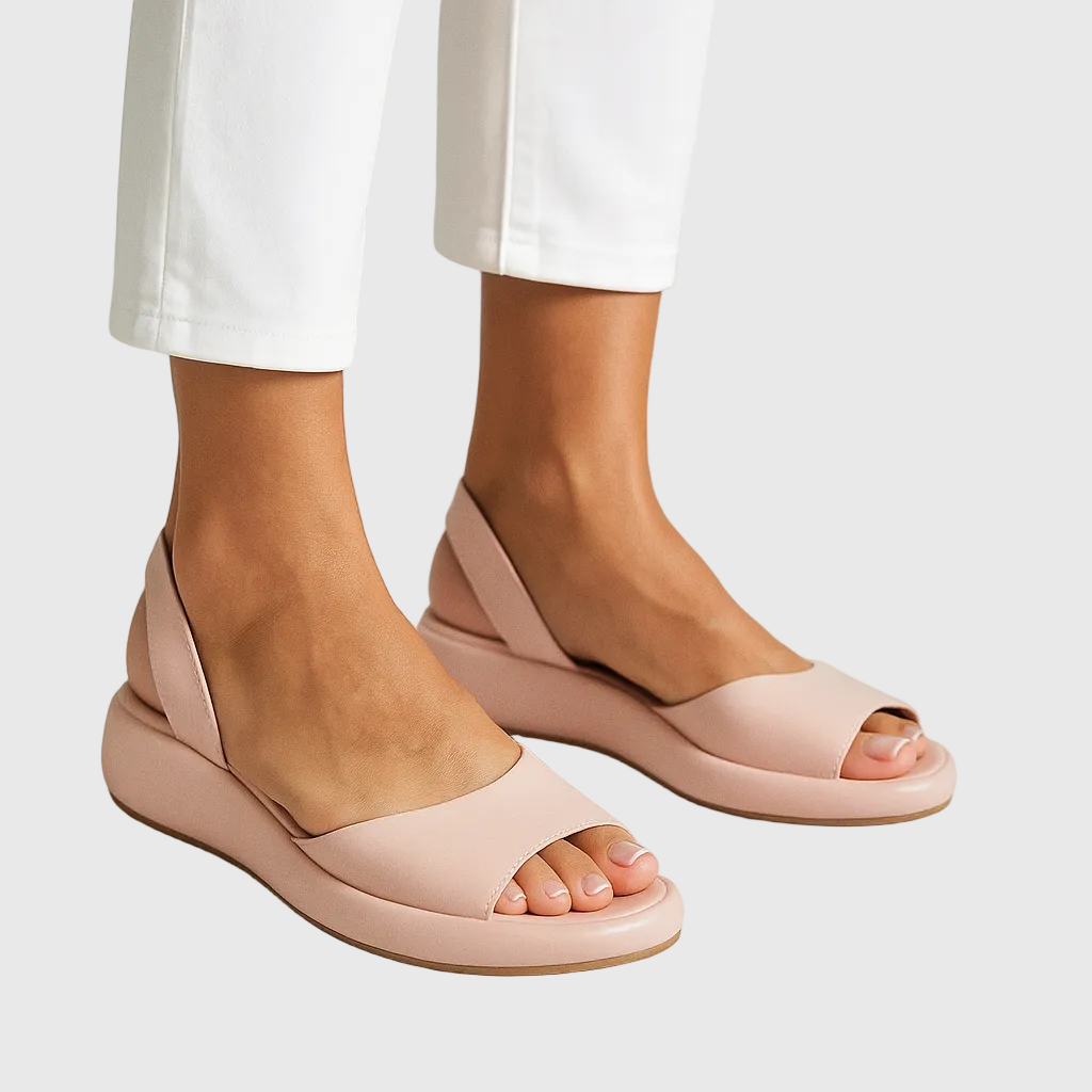 Women's Open Toe Slip-On Flat Sandals