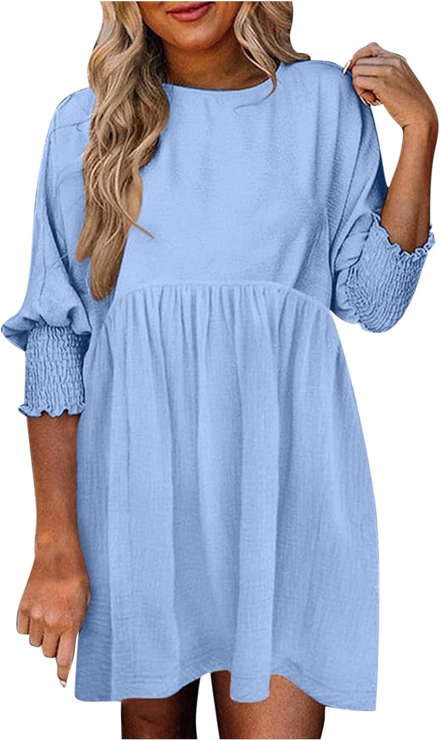 Women's Ruched Summer Day Midi Dress