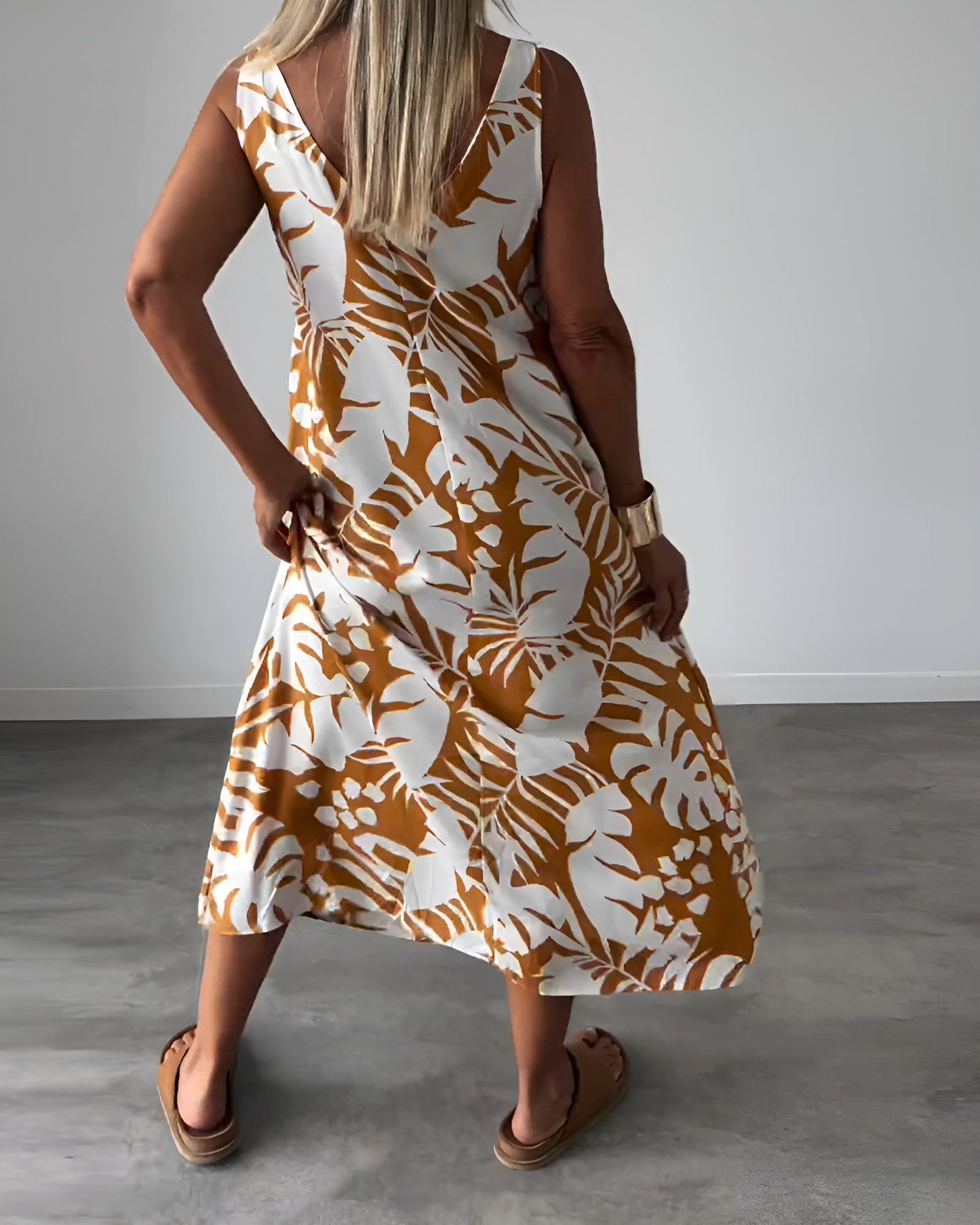 Women's Draped Evening Maxi Dress