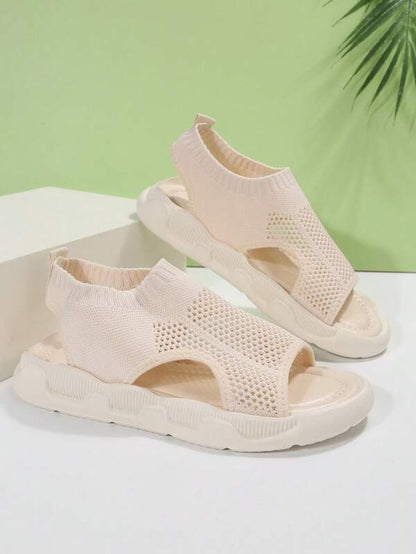 Women's Open Toe Slip-On Platform Sandals