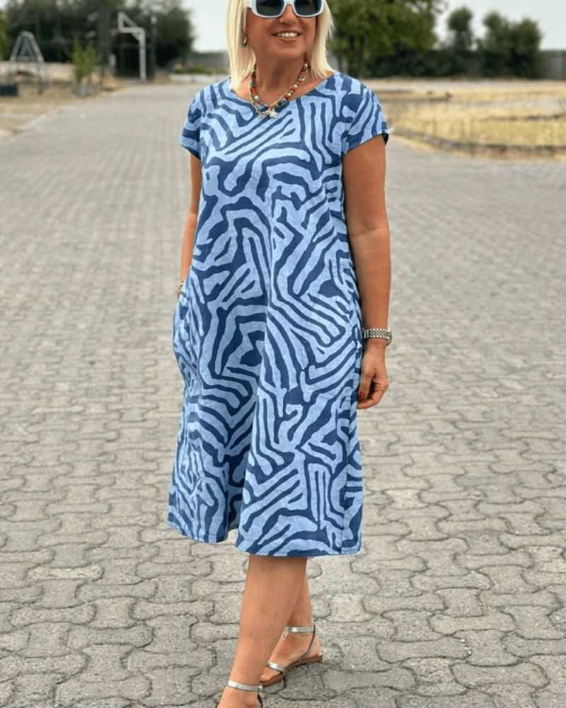 Women's Vintage Casual Summer Midi Dress