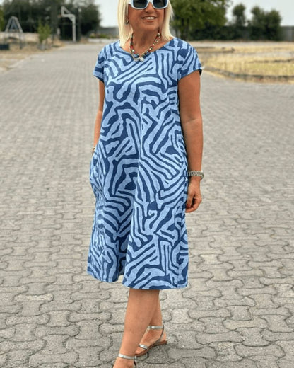 Women's Vintage Casual Summer Midi Dress