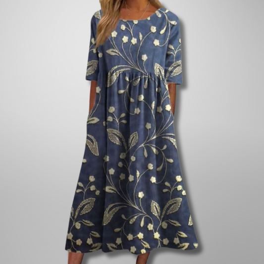 Women's Floral Print Midi Dress