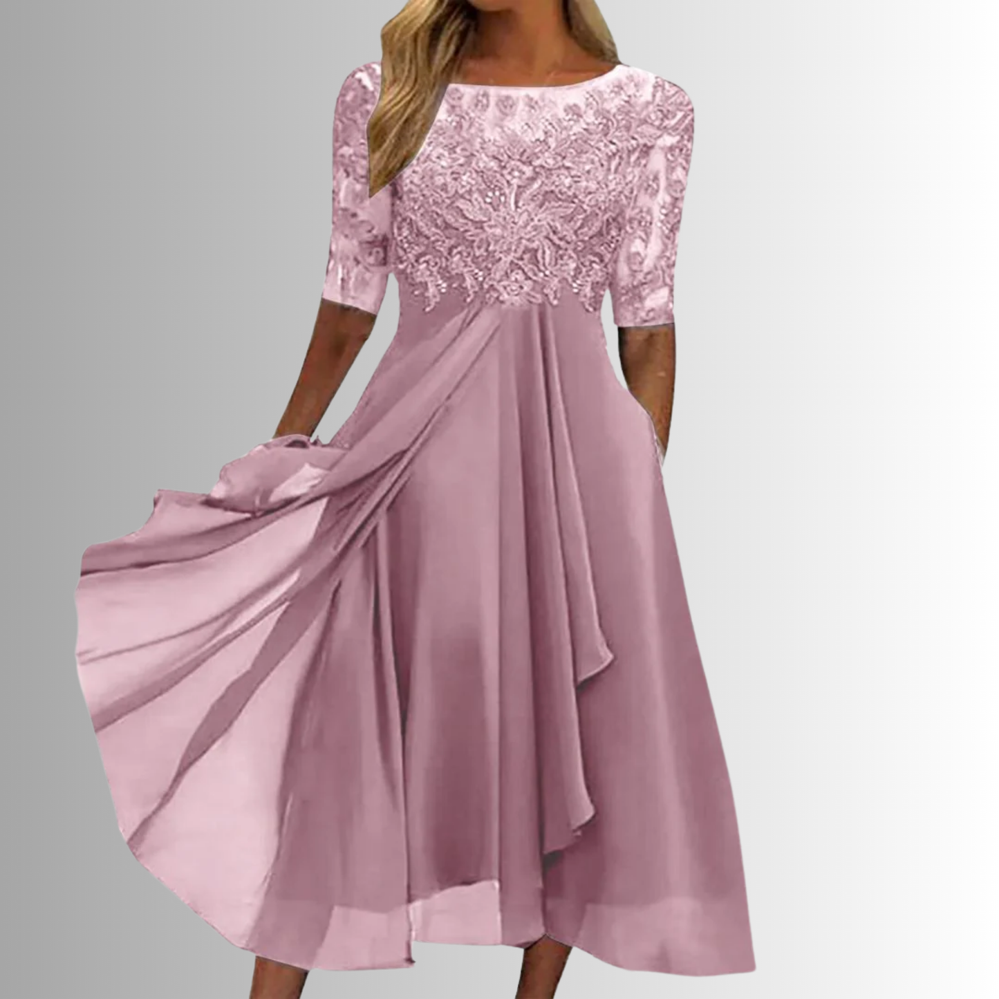 Women's Lace Bodycon Midi Dress