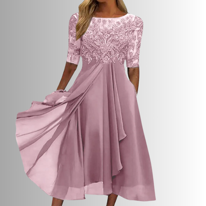 Women's Lace Bodycon Midi Dress