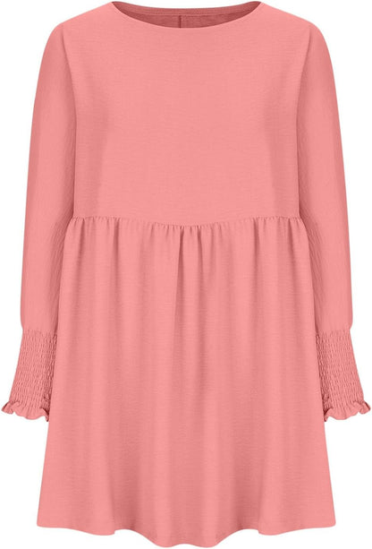 Women's Ruched Summer Day Midi Dress
