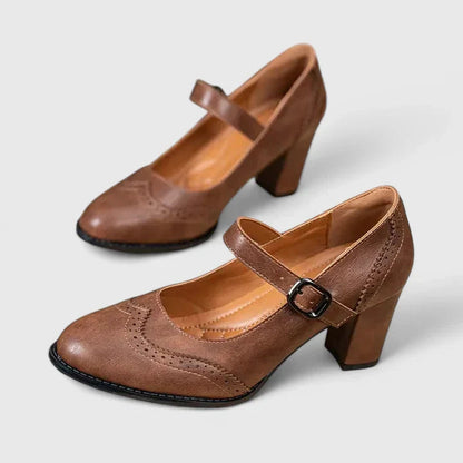 Women's Mary Jane Block Heel Shoes