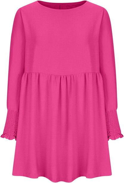 Women's Ruched Summer Day Midi Dress