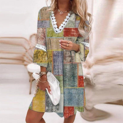 Women's Boho Mini Dress