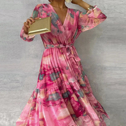 Women's Floral Garden Party Maxi Dress