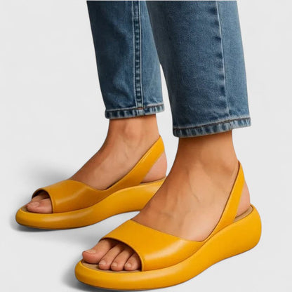 Women's Platform Wedge Slingback Sandals Open Toe