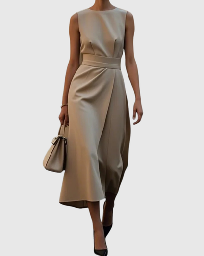 Women's Sleeveless Special Occasion Midi Dress