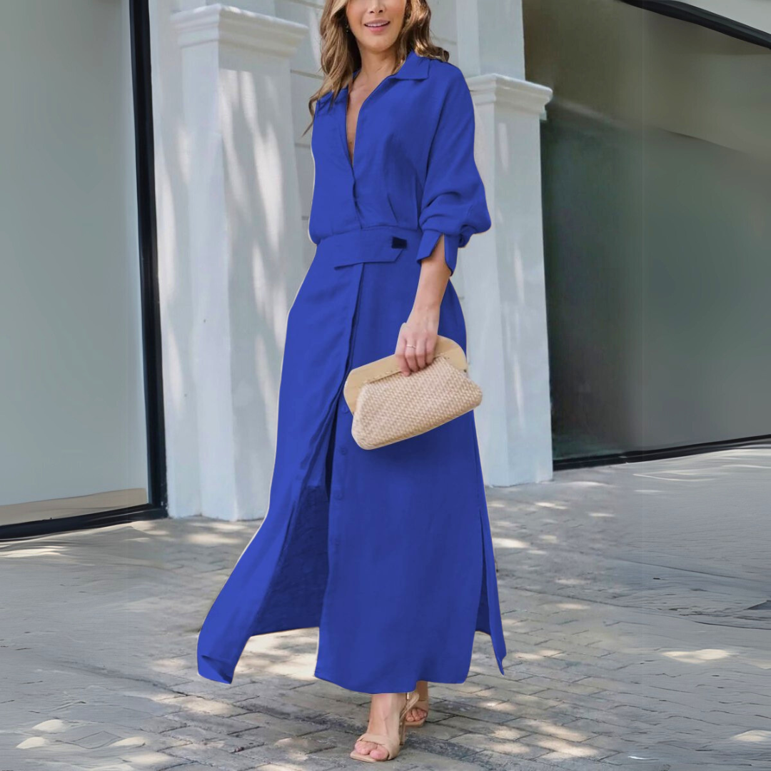 Women's V-Neck Summer Maxi Dress