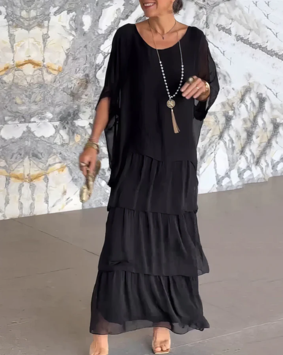 Women's Flowing Wedding Guest Maxi Dress