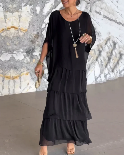 Women's Flowing Wedding Guest Maxi Dress