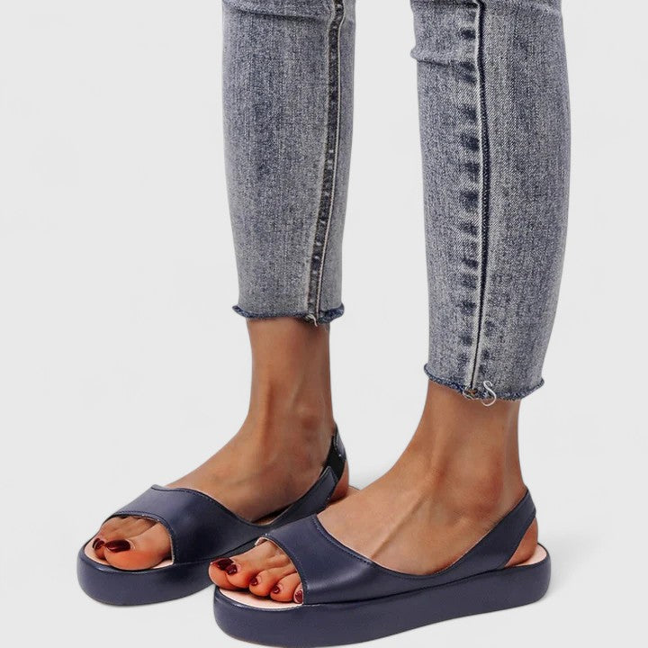Women's Platform Wedge Slingback Sandals Open Toe