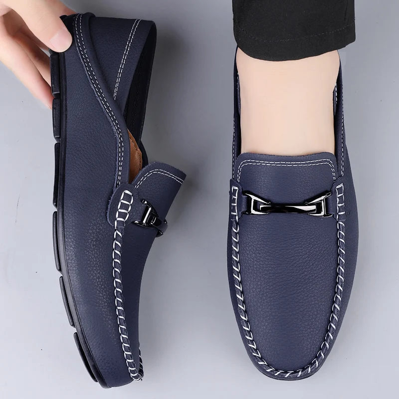 Torsino Leather Slip-On Loafers