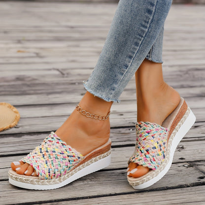 Women's Woven Wedge Sandals