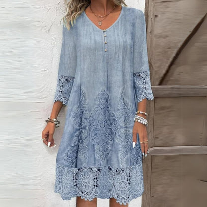 Women's Floral Casual Day Midi Dress