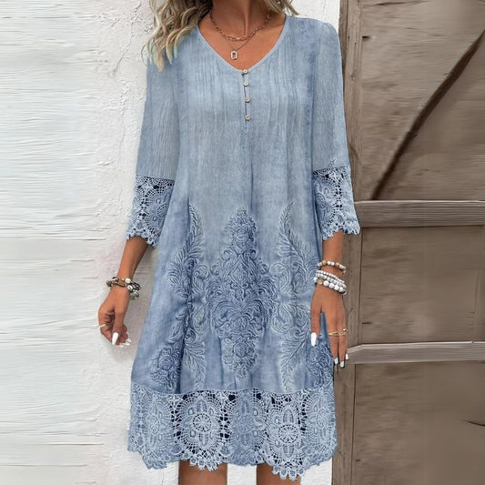 Women's Floral Casual Day Midi Dress