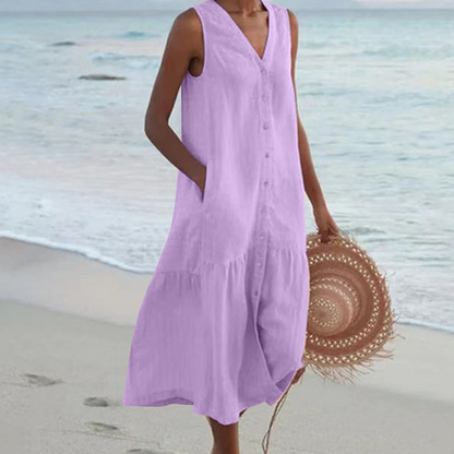Women's Sleeveless Day-to-Night Midi Dress