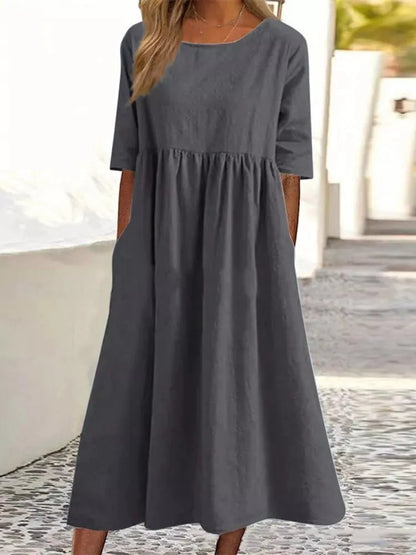 Women's Spring Casual Daywear Midi Dress