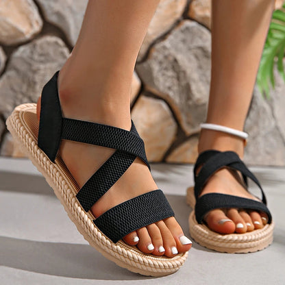 Women's Woven Flat Sandals