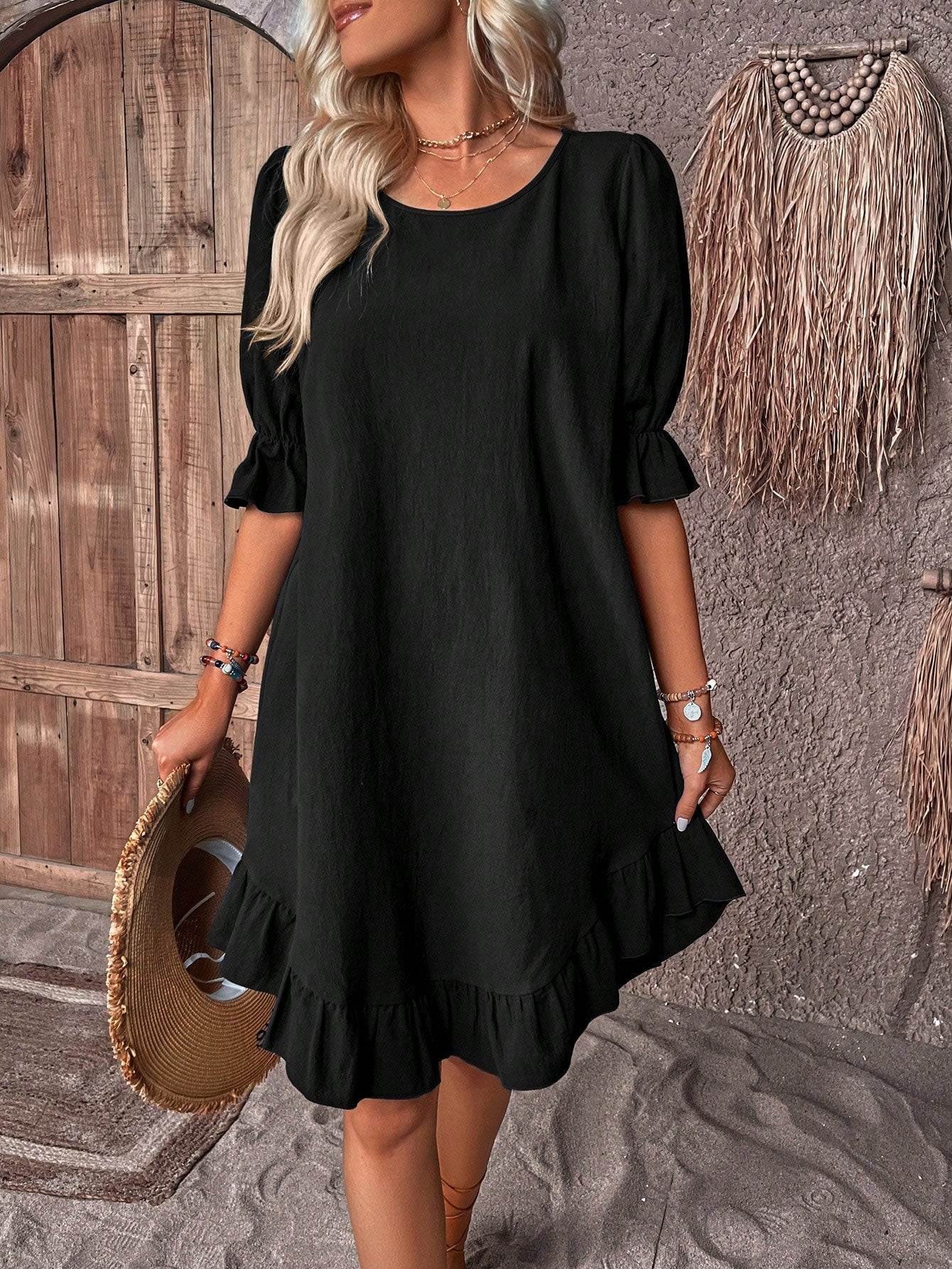 Women's Ruffle Summer Casual Dress