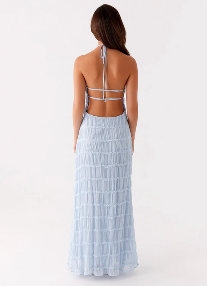 Women's Halter Evening Maxi Dress