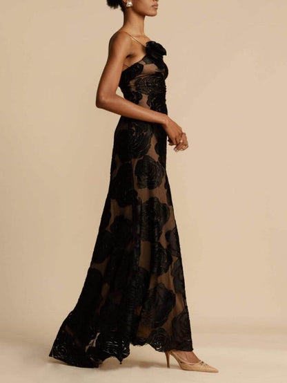 Women's Floral Wedding Guest Maxi Dress