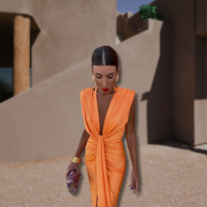 Women's Pleated Everyday Midi Dress